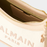 B-Army Shoulder Bag - Balmain - Canvas - Beige