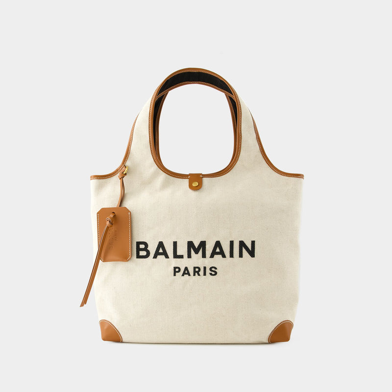 B-Army Grocery Shopper Bag - Balmain - Canvas - Beige