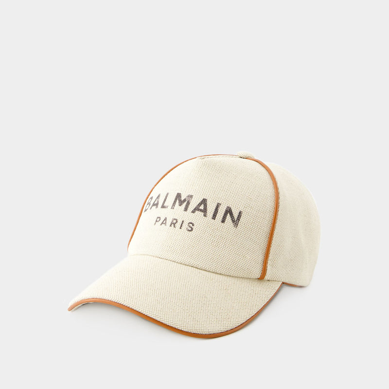 B-Army Piping Cap - Balmain - Cotton - Beige