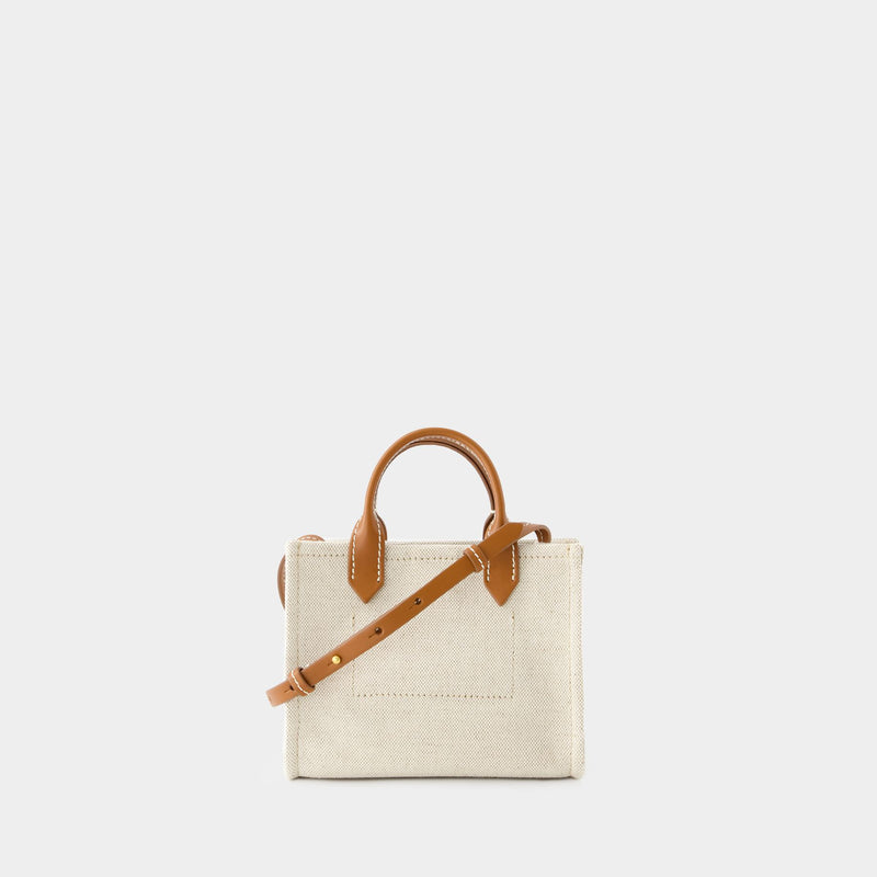 B-Army Mini Shopper Bag - Balmain - Canvas - Beige