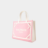 B-Army Medium Shopper Bag - Balmain - Canvas - Pink