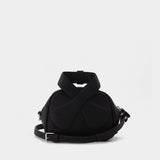Leather Loop uette  黑色光面牛皮手提包斜挎包