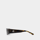 Techno Sunglasses 黑色板材框架墨镜太阳镜