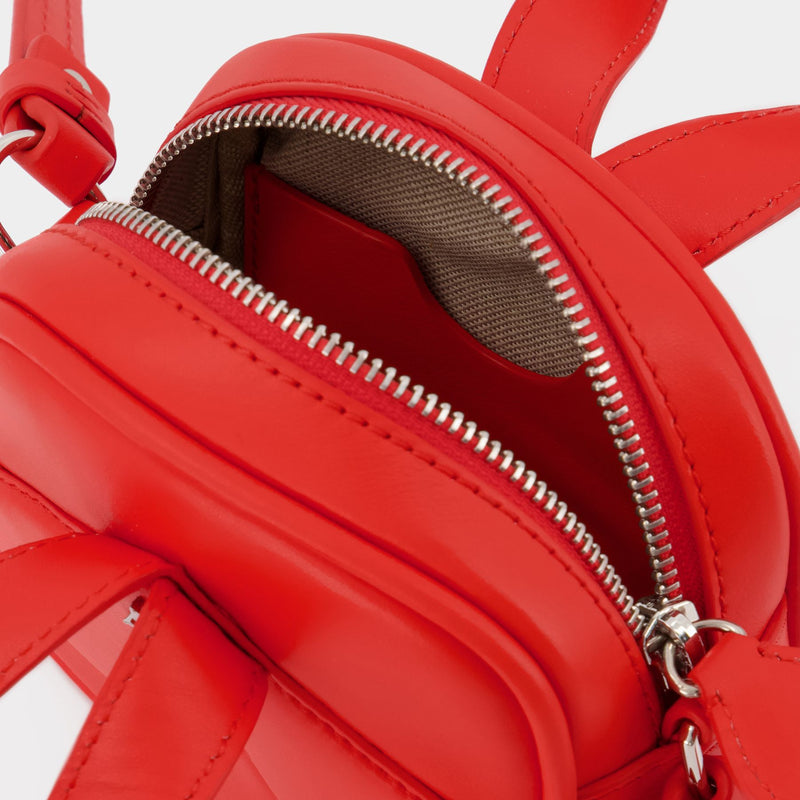 Mini Loop Bag in Red Leather