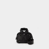 活希源 Courreges Leather Loop Baguette 黑色光面牛皮