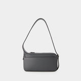 活希源 Courreges One Racer Hobo Bag 水泥灰光面牛皮手提包单肩