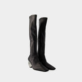 活希源 Courreges Circle Boots 植鞣皮高筒靴