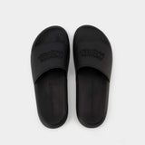 Sandals黑色皮质高跟凉鞋
