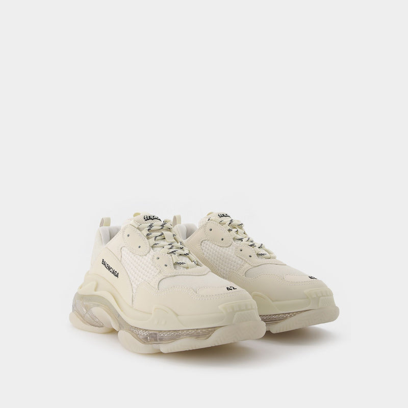 Triple S Clearsole Sneakers - Balenciaga -  Light Beige