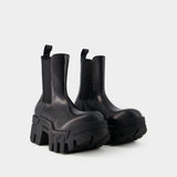 Balenciaga Bulldozer黑色皮质靴