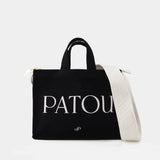 PATOU 黑色棉质大号托特包