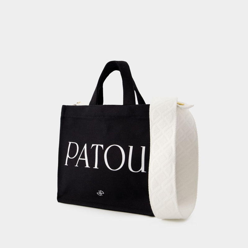 PATOU 黑色棉质大号托特包