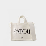 PATOU 白色棉质小号托特包