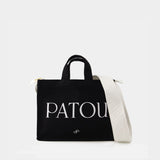 PATOU 黑色棉质小号托特包