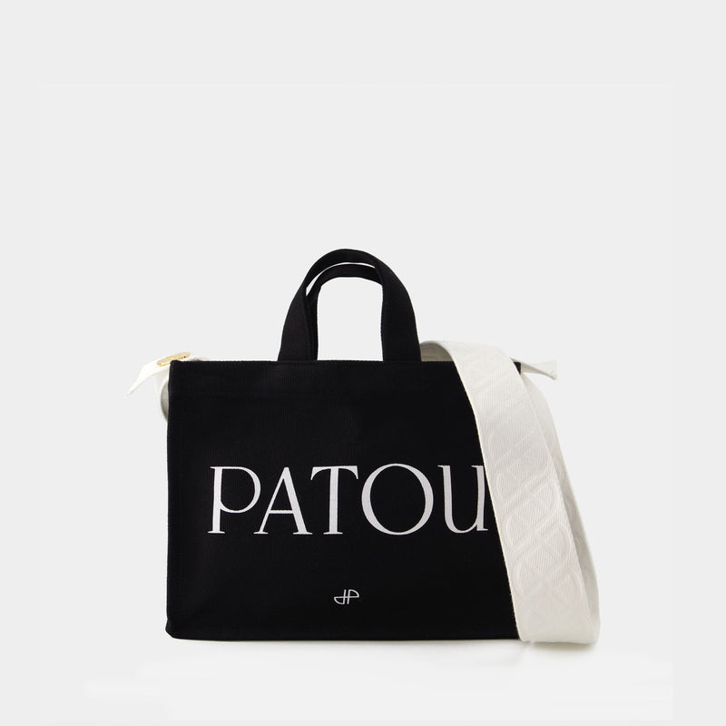 PATOU 黑色棉质小号托特包