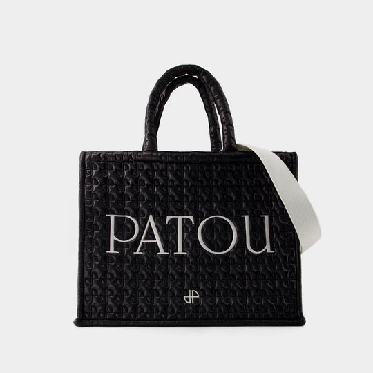 PATOU 黑色棉质大号托特包