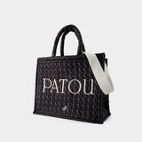 PATOU 黑色棉质大号托特包