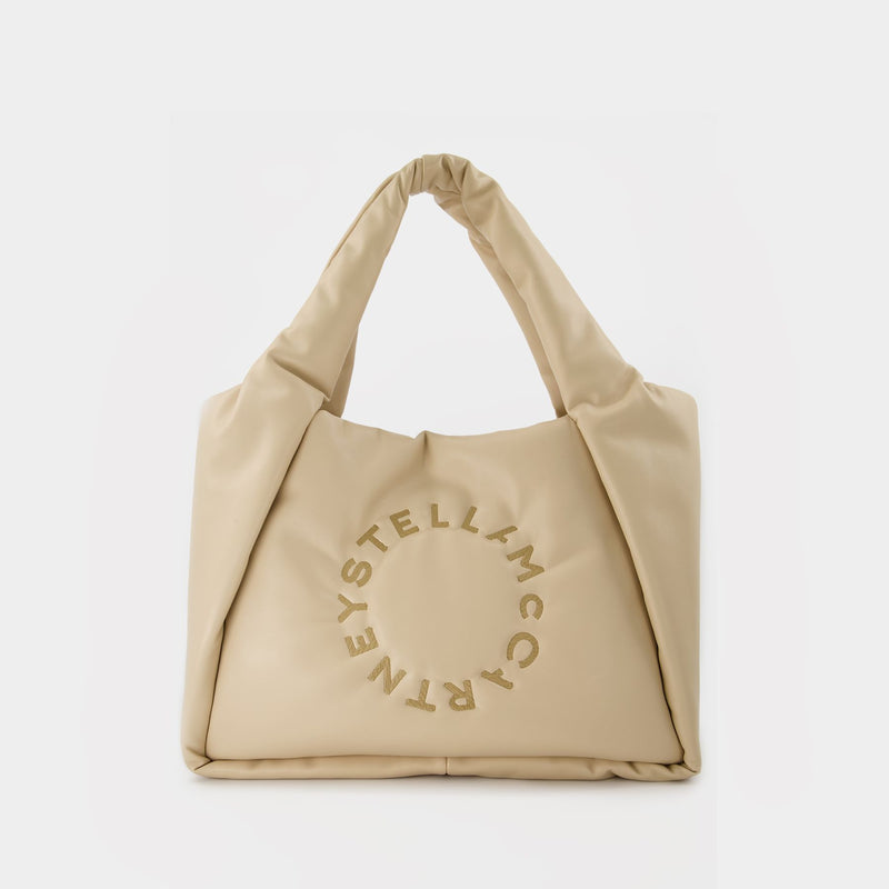 Logo Padded Tote Bag in Yellow