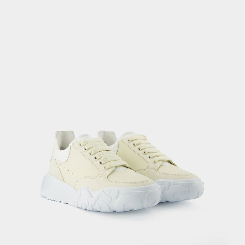 Court Sneakers - Alexander Mcqueen - Cream/White - Leather