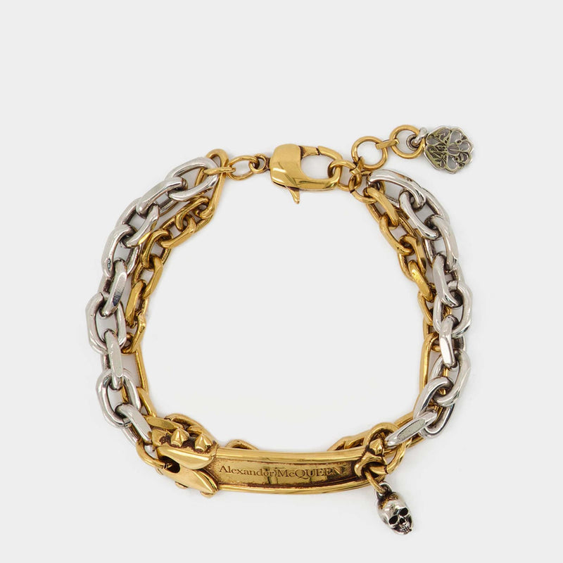 Punk Stud Bracelet - Alexander Mcqueen - Antic Gold/Silver - Metal