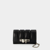 The Slash Clutch - Alexander Mcqueen - Black - Leather