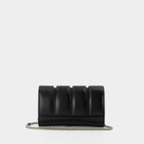 The Slash Clutch - Alexander Mcqueen - Black - Leather