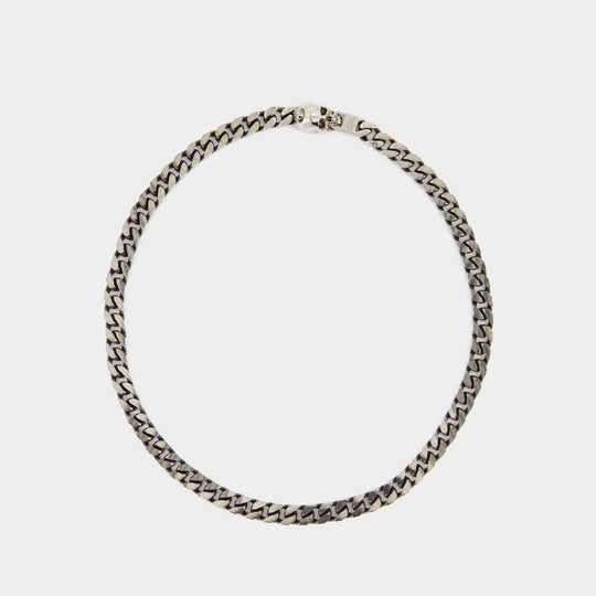 Skull Necklace - Alexander McQueen - Metal - Metallic