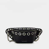 Biker Bumbag Belt Bag - Alexander Mcqueen -  Black - Leather