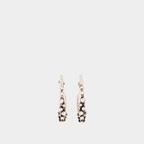 Pave Earrings - Alexander McQueen - Silver tone