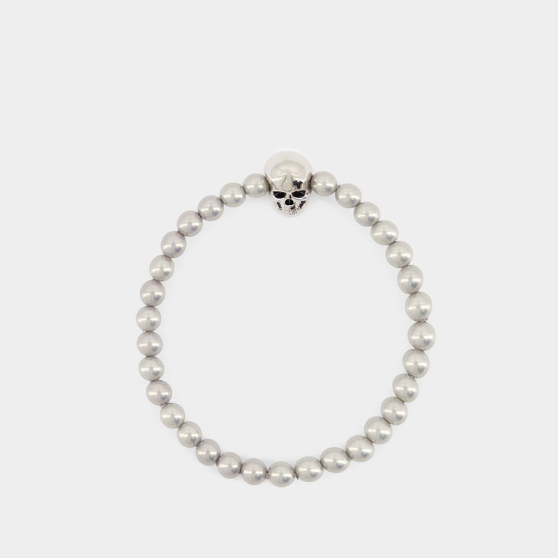 Skull Bracelet - Alexander McQueen - Metal - Metallic