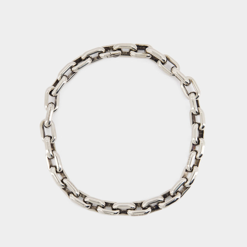 Peak Chain Necklace - Alexander McQueen - Metal - Metallic