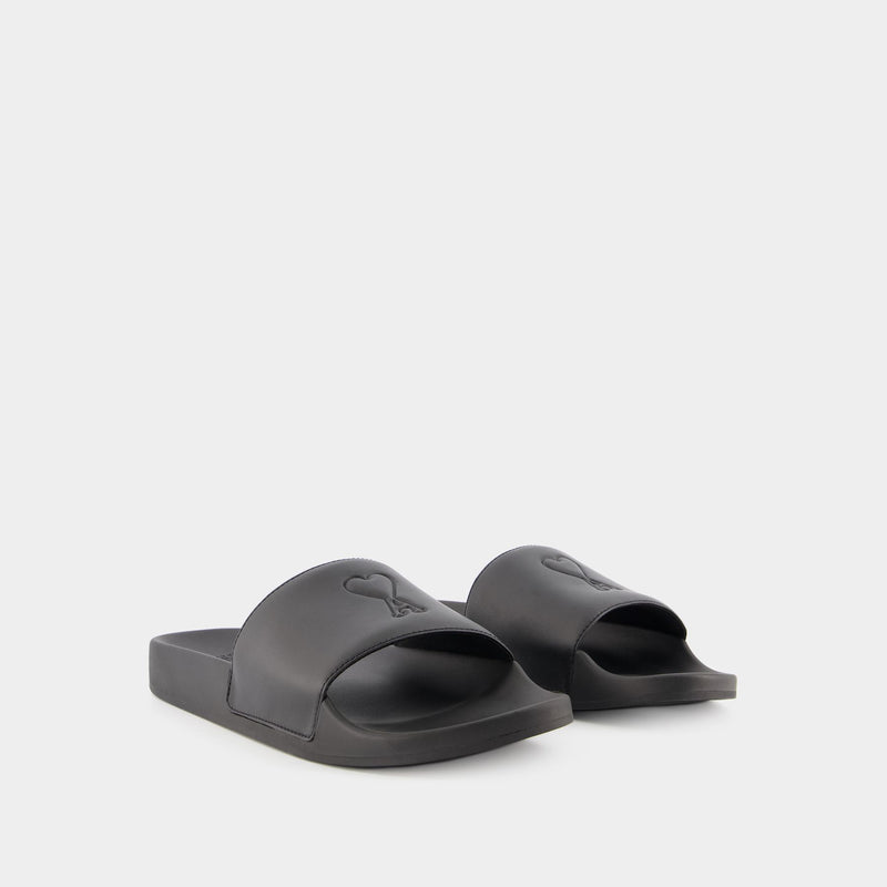 AMI Paris Ami De Coeur Poolslides 凉鞋