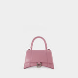 Hourglass S Bag - Balenciaga - Leather - Powder Pink