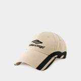 3b Cap - Balenciaga - Cotton - Beige