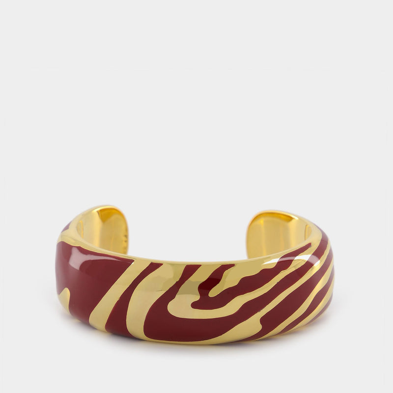 Aurelie Bidermann Liwa Cuff 拼色18K镀金手镯七夕礼物