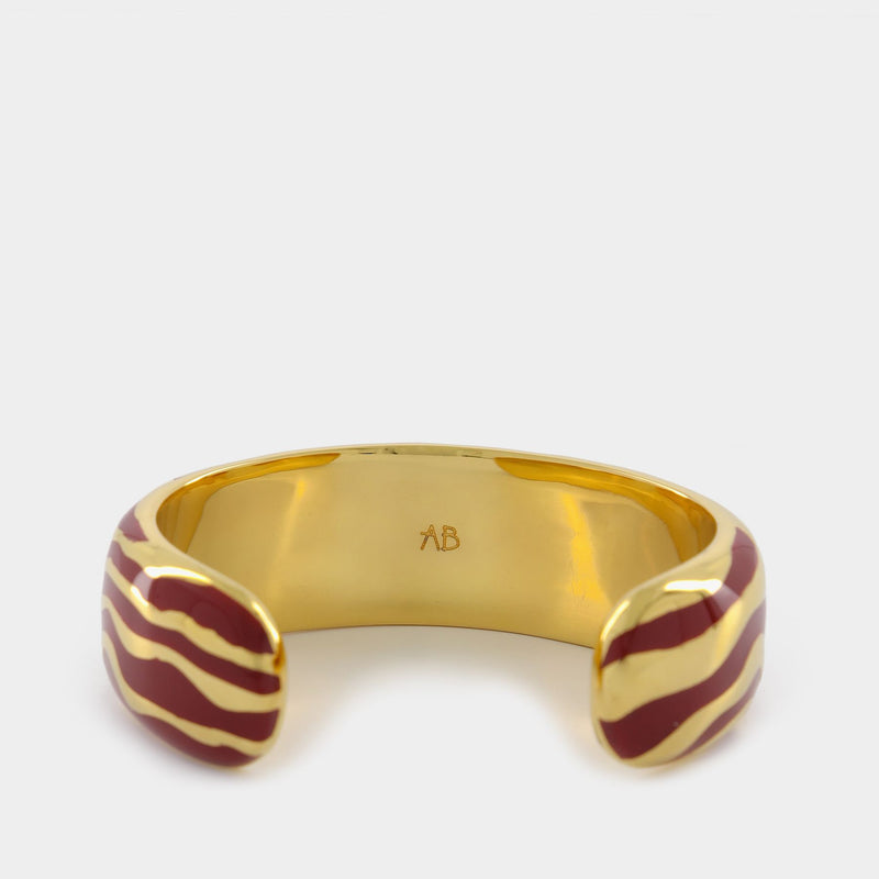 Aurelie Bidermann Liwa Cuff 拼色18K镀金手镯七夕礼物