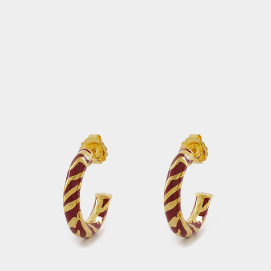 Aurelie Bidermann Liwa Earrings 拼色18K镀金耳饰