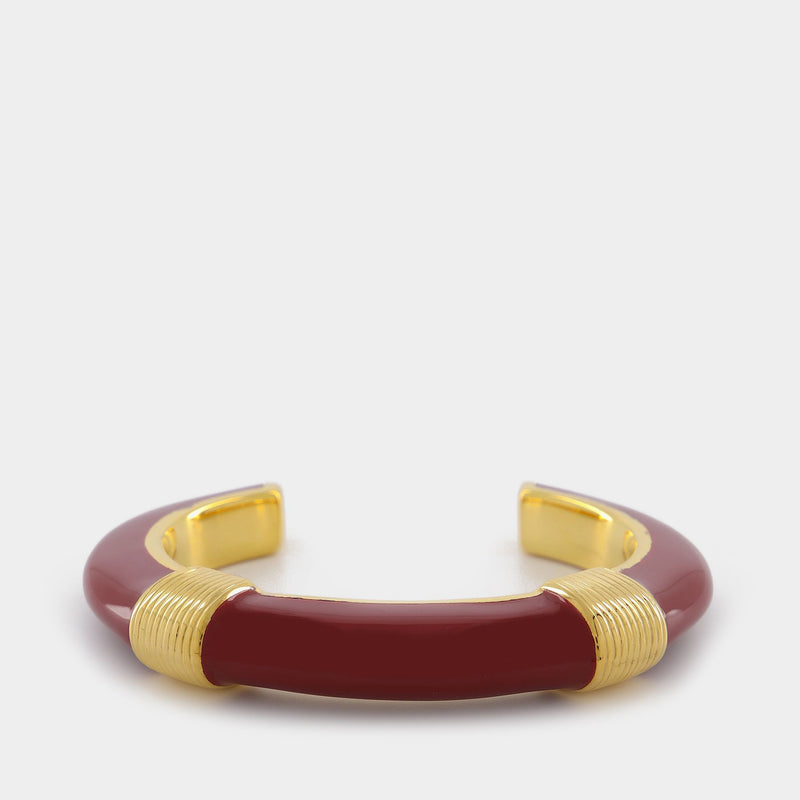 Aurelie Bidermann N Katt Braclet 拼色18K镀金手镯