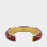 Aurelie Bidermann N Katt Braclet 拼色18K镀金手镯