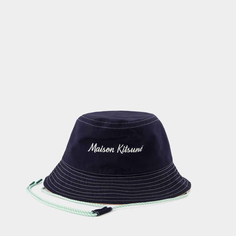 Maison Kitsune Workwear Bucket 棉质水桶帽