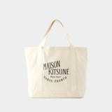 Maison Kitsune Palais Royal 棉质托特包