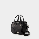 Boogie Crossbody Bag - Maison Kitsune - Leather - Black