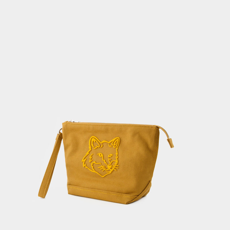 Maison Kitsune Pochette Fox Head 小狐狸印花手拿包