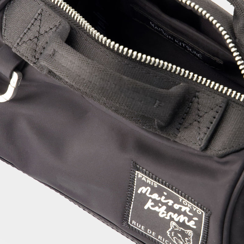 Mini Duffle Bag - Maison Kitsune - Nylon - Black