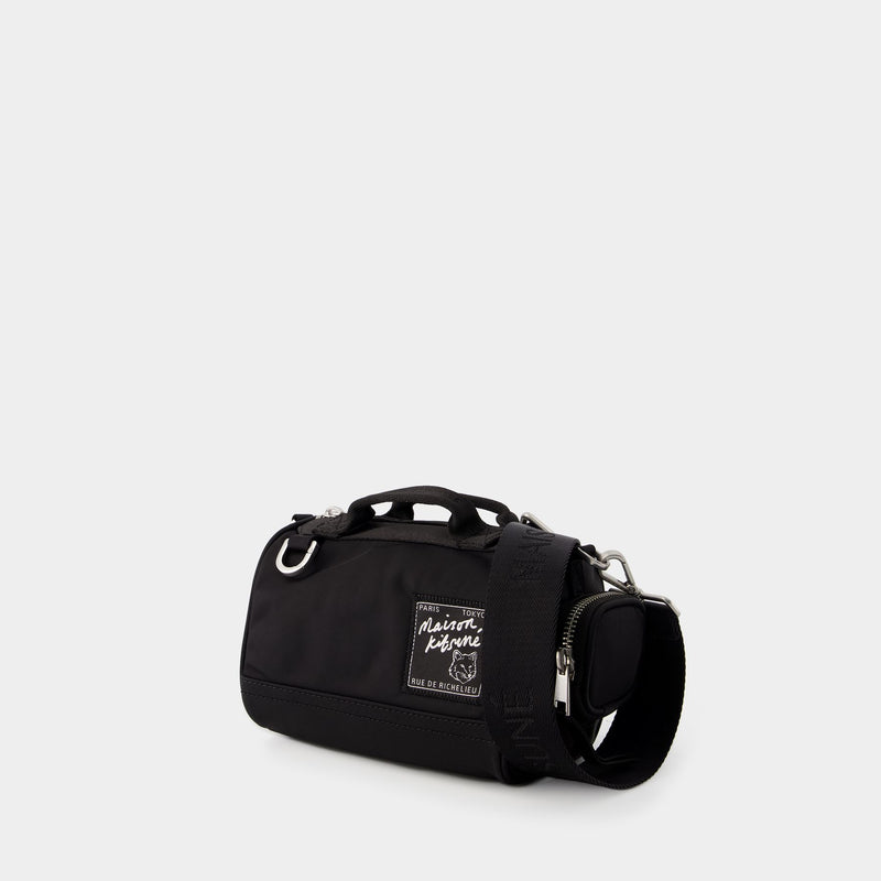 Mini Duffle Bag - Maison Kitsune - Nylon - Black