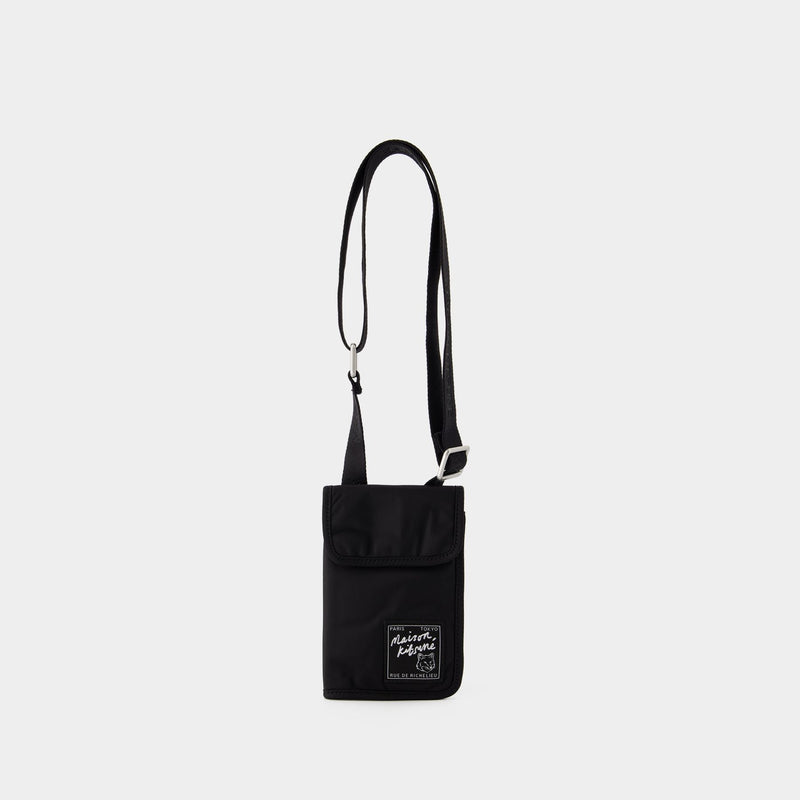 Maison Kitsune Neck Pouch 皮质颈包