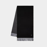 Fox Head Scarf - Maison Kitsune - Wool - Black