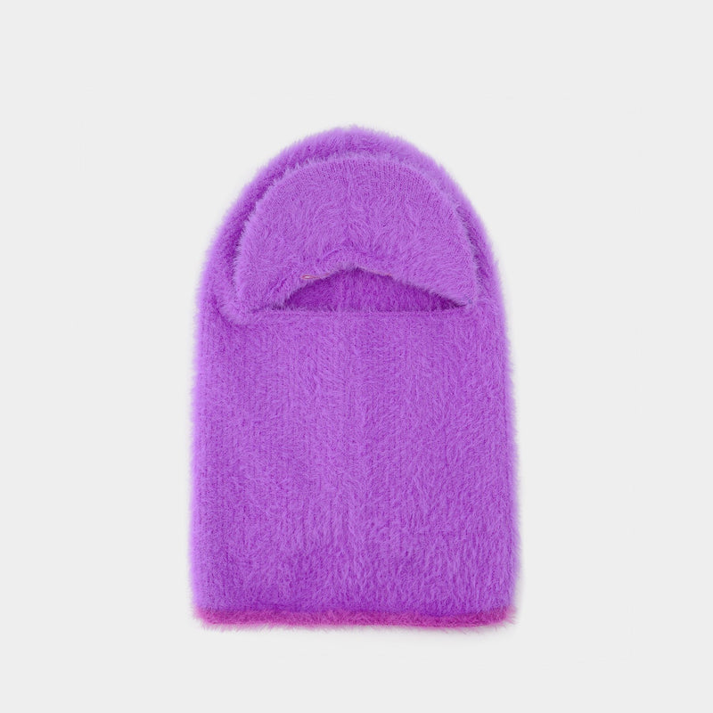 La Cagoule Casquette紫色帽子