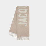 Jacquemus logo印花 羊毛围巾