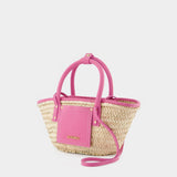 Le Petit Panier Soli Bag - Jacquemus - Dark Pink - Leather